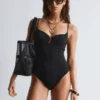 Triangle-Cut Swimsuit