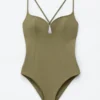 Triangle-Cut Swimsuit
