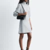 Turtleneck Jersey Mini Dress