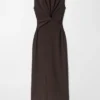 Twist-Detail Maxi Dress