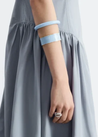 Contrast Metal Resin Bangle