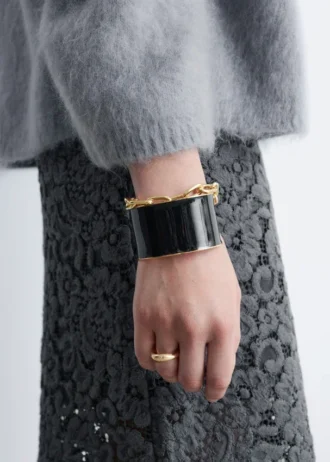 Two-Tone Cuff Bracelet