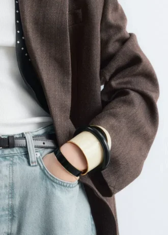 Two-Tone Cuff Bracelet