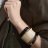 Two-Tone Cuff Bracelet