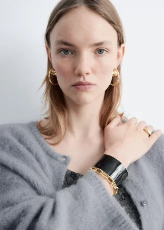 Two-Tone Cuff Bracelet