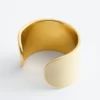 Two-Tone Cuff Bracelet