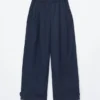 Utility Barrel-Leg Trousers