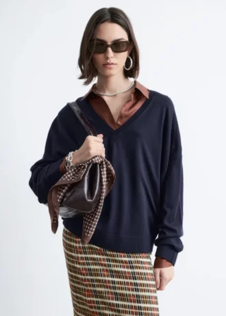 V-Neck Merino Wool Jumper