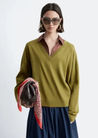 V-Neck Merino Wool Jumper