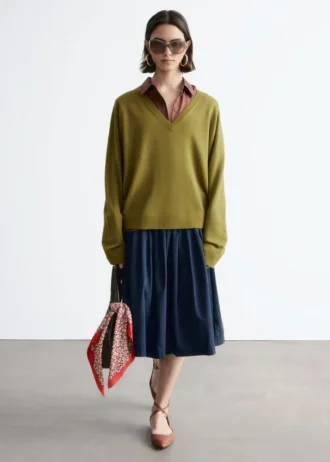 V-Neck Merino Wool Jumper