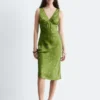 V-Neck Slip Midi Dress