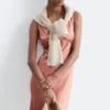 V-Neck Slip Midi Dress