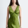 V-Neck Slip Midi Dress