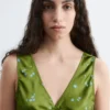 V-Neck Slip Midi Dress
