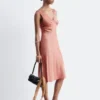 V-Neck Slip Midi Dress