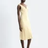 V-Neck Slip Midi Dress