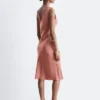 V-Neck Slip Midi Dress