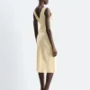 V-Neck Slip Midi Dress