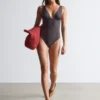V-Neck Swimsuit