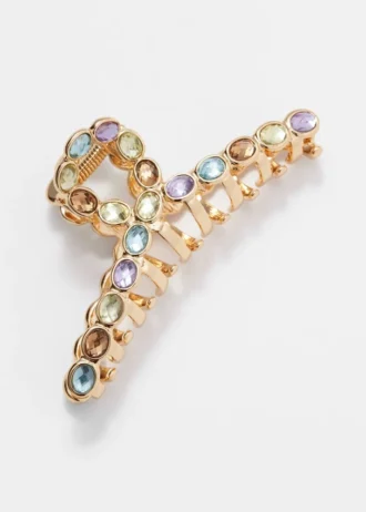 Vibrant Crystal Hair Claw