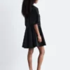 Volume-Sleeve Mini Dress