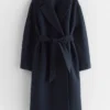 Voluminous Belted Wool Coat