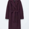 Voluminous Belted Wool Coat