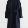 Voluminous Belted Wool Coat
