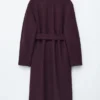 Voluminous Belted Wool Coat