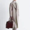 Voluminous Belted Wool Coat