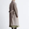 Voluminous Belted Wool Coat