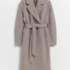 Voluminous Belted Wool Coat