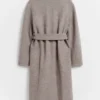 Voluminous Belted Wool Coat