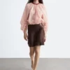Voluminous Tie-Detail Blouse