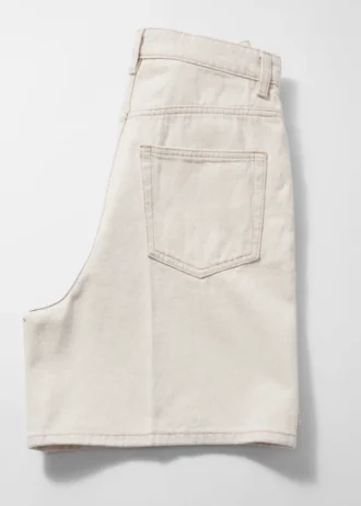 Wide-Leg Denim Shorts