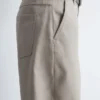 Wide-Leg Twill Trousers