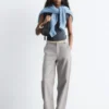 Wide-Leg Wool Trousers