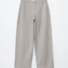 Wide-Leg Wool Trousers