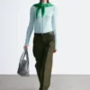 Wool-Blend Tailored Trousers
