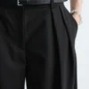 Wool-Blend Tailored Trousers