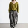 Wool-Blend Tailored Trousers