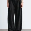 Wool-Blend Tailored Trousers