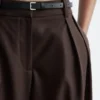 Wool-Blend Tailored Trousers
