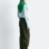 Wool-Blend Tailored Trousers