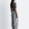 Wool-Blend Tailored Trousers