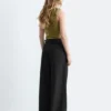 Wool-Blend Tailored Trousers