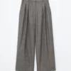 Wool-Blend Tailored Trousers