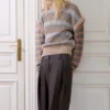 Striped Panel Knit Jumper