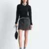 Wool Mini Skirt