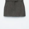 Wool Mini Skirt